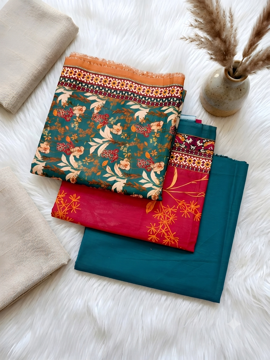 PC - 013 Digital Printed Doriya Lawn Suit 3PC