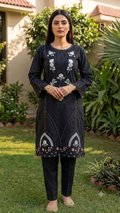 PC - 027 Stitched Cotton Suit with Nelo Kara Dupatta 3PC