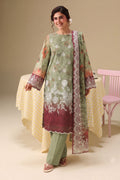 PC - 078 Luxury Printed Doria Lawn with Embroidery