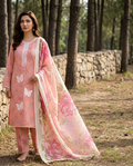 PC - A066 3PC Embroidered Lawn Suit with Chiffon Dupatta