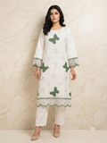 PC - 031 Embroidered Stitched Lawn Suit - Butterfly Elegance 2PC